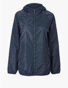 Marks & Spencer Short Pack Away Parka Navy