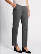 Marks & Spencer Straight Leg Ankle Trousers Grey