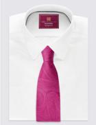 Marks & Spencer Pure Silk Paisley Tie Fuchsia