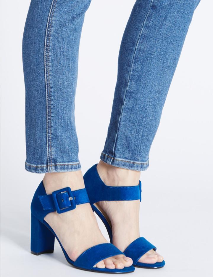 Marks & Spencer Buckle Closed Back Sandals With Insolia&reg; Cobalt