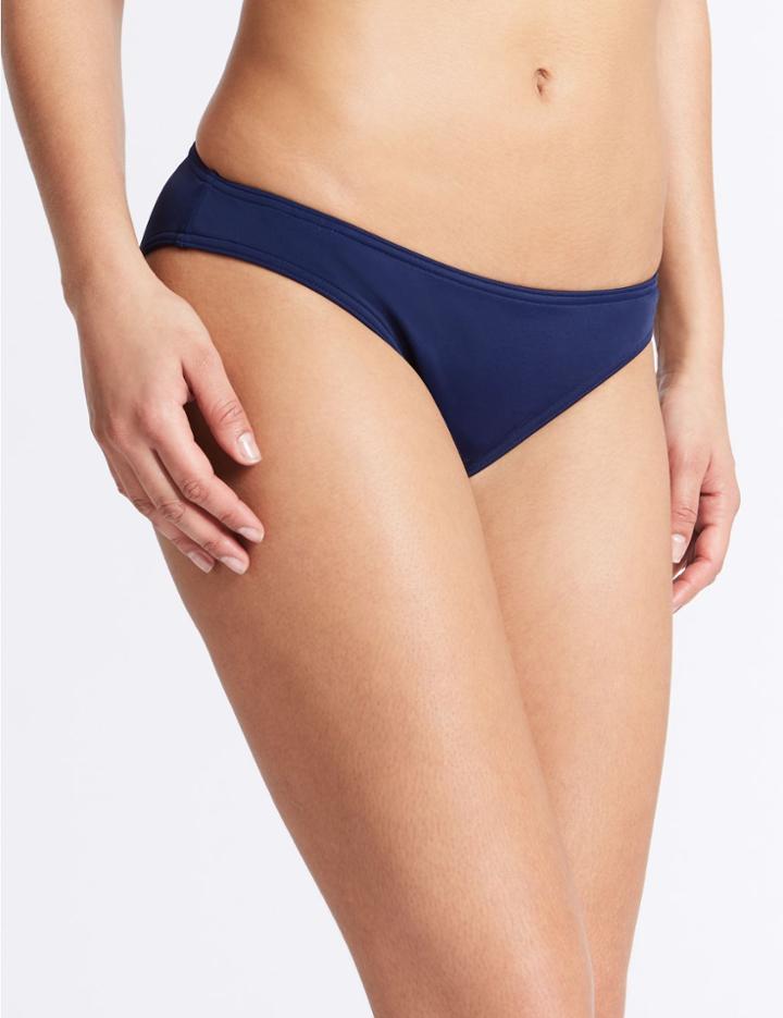 Marks & Spencer Active Hipster Bikini Bottoms Navy
