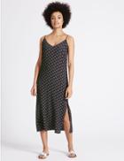 Marks & Spencer Geometric Print Slip Dress Navy Mix