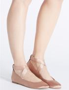 Marks & Spencer Elasticated Pump Shoes With Insolia Flex&reg; Nude