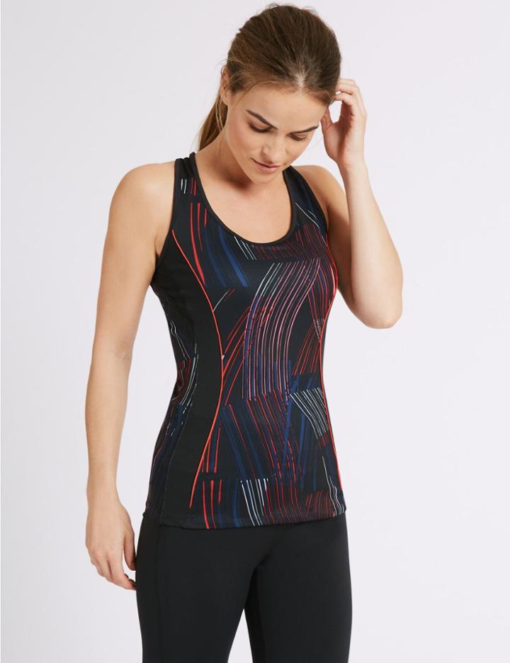 Marks & Spencer Printed Vest Black Mix