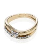 Marks & Spencer Gold Plated Wedding Band Duo Rings Gold Mix