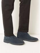 Marks & Spencer Suede Lace-up Desert Boots Navy
