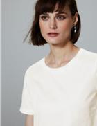Marks & Spencer Pure Supima Cotton Round Neck T-shirt Soft White