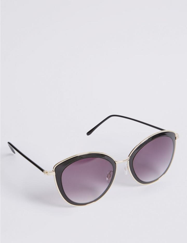 Marks & Spencer Rim Insert Square Sunglasses Black Mix