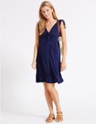 Marks & Spencer Knot Front Vest Dress Indigo