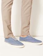 Marks & Spencer Lace-up Pump Shoes With Freshfeet&trade; Chambray
