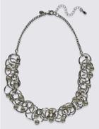 Marks & Spencer Ringlet Pearl Necklace Silver Mix