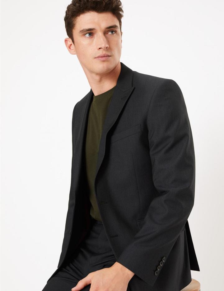 Marks & Spencer Slim Fit Jacket Charcoal