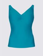 Marks & Spencer Underwired Non-padded Tankini Top Dd-g Kingfisher