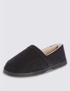 Marks & Spencer Micro Waffle Slippers With Thinsulate&trade; Navy