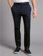 Marks & Spencer Slim Fit Stretch Cotton Chinos Navy