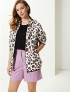 Marks & Spencer Animal Print Short Pack Away Parka Multi