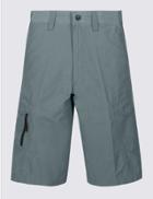 Marks & Spencer Cotton Rich Trekking Shorts Blue