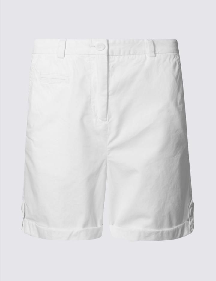Marks & Spencer Pure Cotton Shorts White