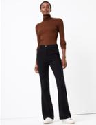Marks & Spencer High Waist Flared Trousers Black