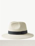 Marks & Spencer Herringbone Ambassador Hat Cream