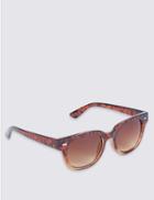Marks & Spencer Modern Graduated Retro Plastic Sunglasses Light Brown