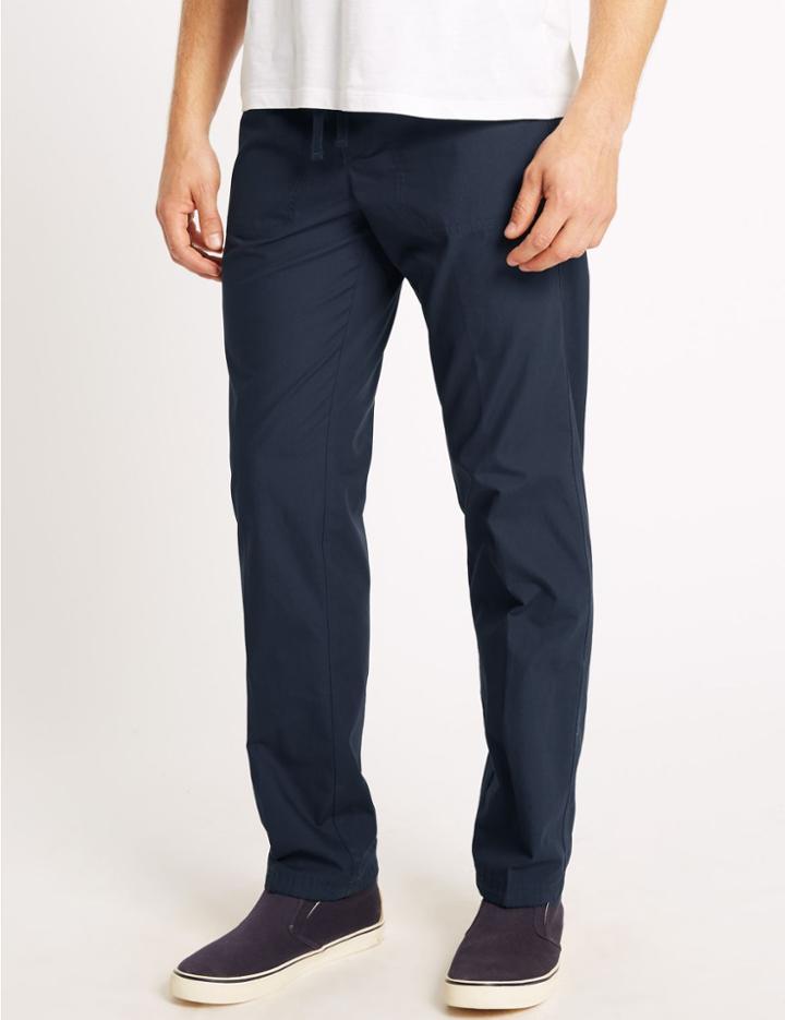 Marks & Spencer Lightweight Regular Fit Chinos Navy