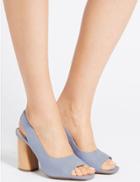 Marks & Spencer Elastic Slingback Sandals Blue