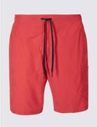 Marks & Spencer Cotton Rich Quick Dry Swim Shorts Flame
