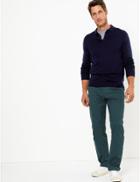 Marks & Spencer Cotton Rich Stretch Chinos Teal