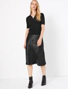 Marks & Spencer Collared Neck Short Sleeve Jumper Black