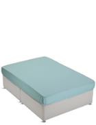 Marks & Spencer Non-iron Pure Egyptian Cotton Fitted Sheet Light Verdigris