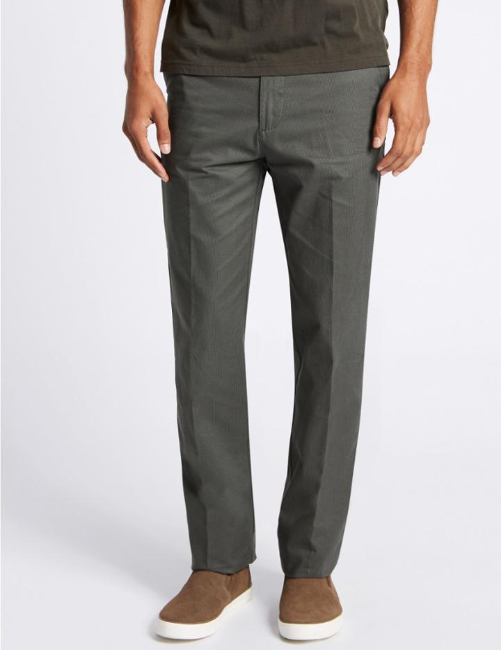 Marks & Spencer Regular Fit Chinos With Stormwear&trade; Grey