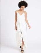 Marks & Spencer Lace Trim Slip Dress White