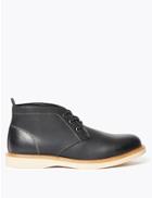 Marks & Spencer Lace Up Chukka Boots Charcoal