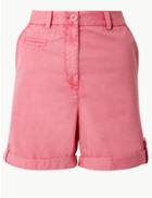 Marks & Spencer Pure Cotton Chino Shorts Pink