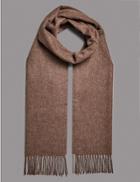 Marks & Spencer Pure Cashmere Wider Width Scarf Mole
