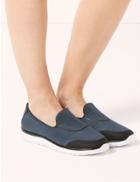 Marks & Spencer Wide Fit Slip-on Trainers Navy