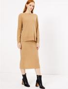 Marks & Spencer Pure Cashmere Relaxed Ribbed Jumper