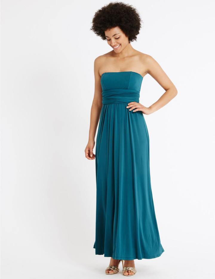Marks & Spencer Multiway Strap Maxi Dress Teal