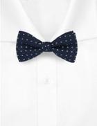 Marks & Spencer Spotted Textured Bow Tie Navy