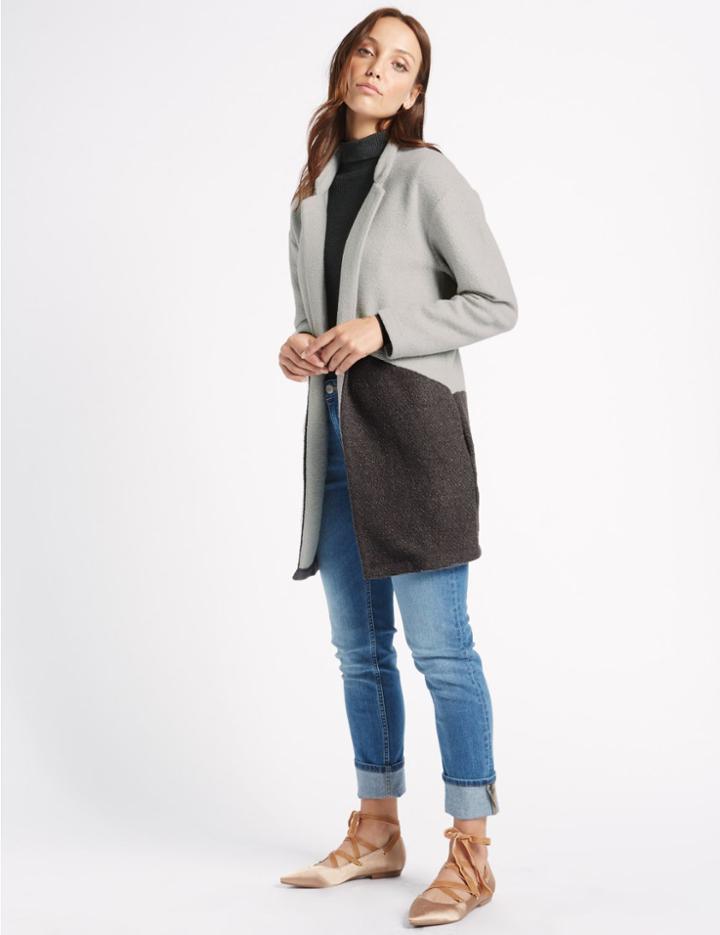 Marks & Spencer Textured Jacket Multi