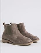 Marks & Spencer Extra Wide Fit Chelsea Ankle Boots Grey