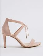 Marks & Spencer Extra Wide Fit Lace-up Stiletto Heel Sandals Blush