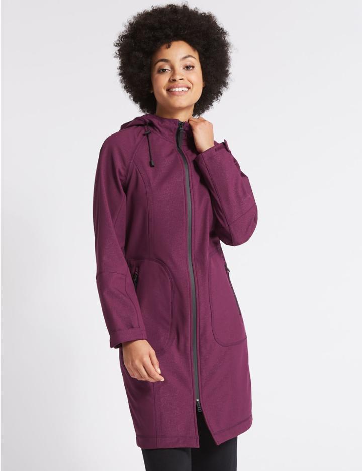 Marks & Spencer Fleece Jacket With Stormwear&trade; Berry