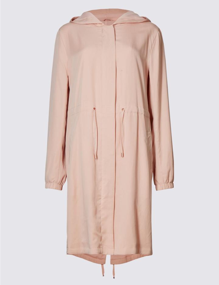 Marks & Spencer Parachute Parka Coat Pink