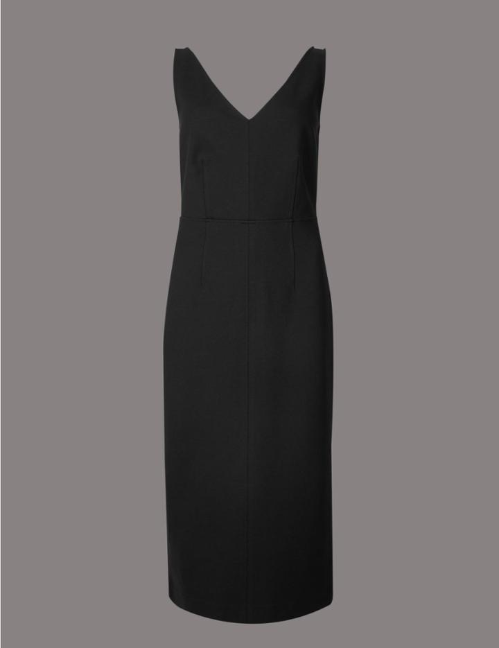 Marks & Spencer Bodycon Midi Dress Black