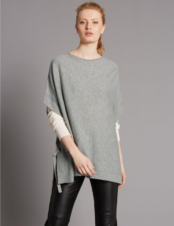 Marks & Spencer Pure Cashmere Round Neck Jumper Medium Slate