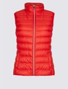 Marks & Spencer Down & Feather Gilet With Stormwear&trade; Poppy