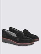Marks & Spencer Leather Loafers With Insolia Flex&reg; Black