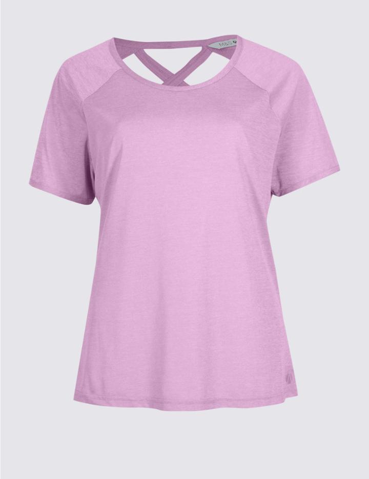 Marks & Spencer Crossback T-shirt Lilac